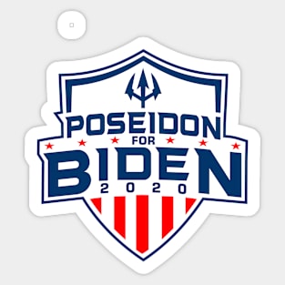 Poseidon for Biden - anti trump- trump boat sank Sticker